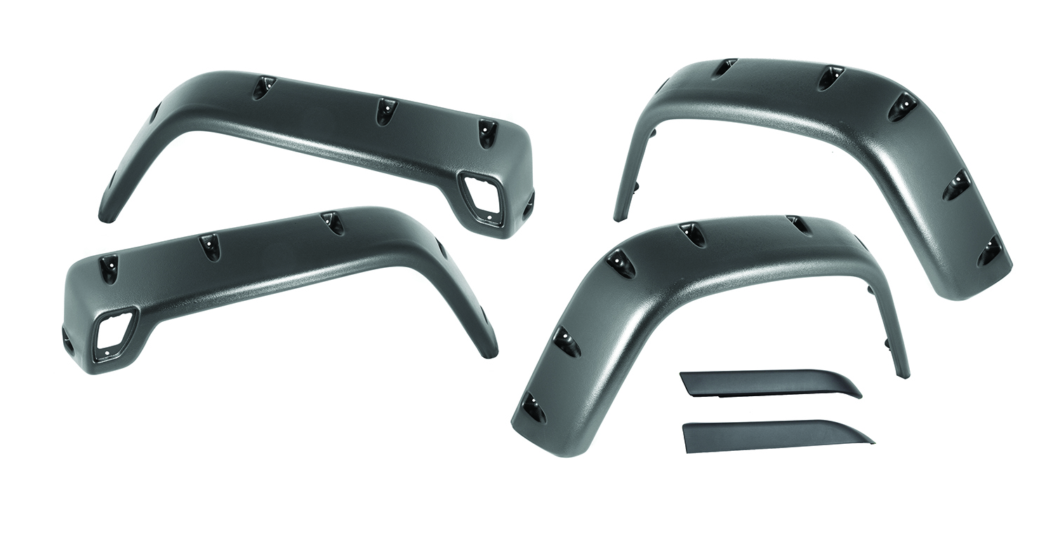 6 Piece All Terrain Fender Flare Kit, 6 inch; 97-06 Jeep Wrangler TJ-11630.10