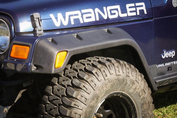 4 Piece All Terrain Fender Flare Kit, 4.75 Inch; 97-06 Jeep Wrangler-11630.20