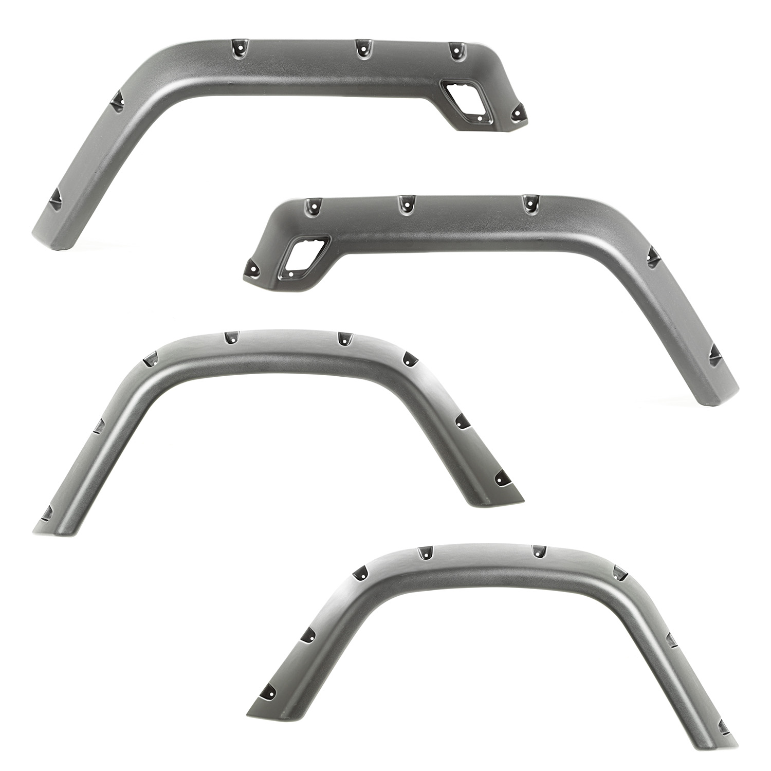 4-Piece Fender Flare Kit; 97-06 Jeep Wrangler TJ/LJ-11630.30