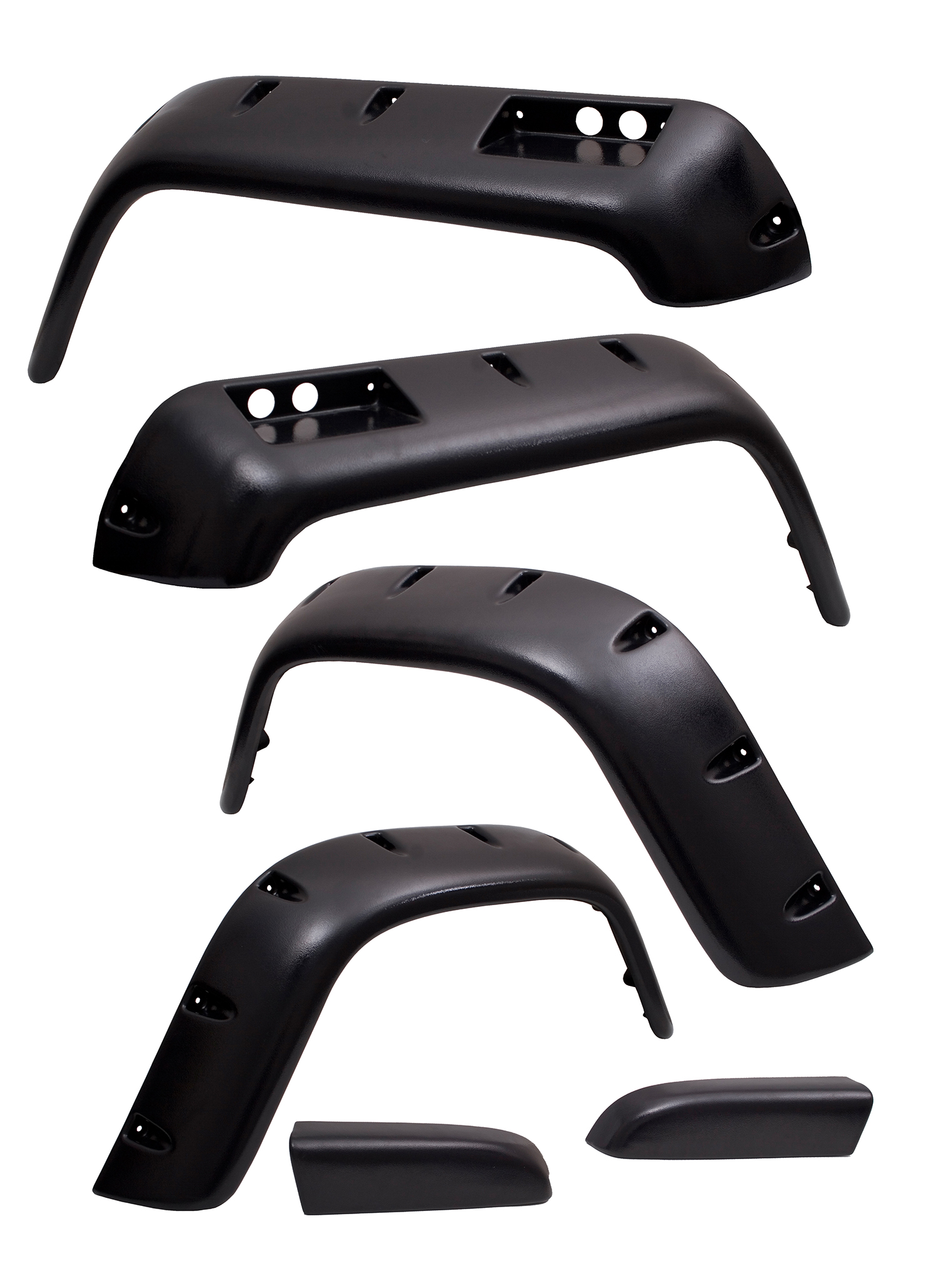 6 Piece All Terrain Fender Flare Kit, 4.75 Inch; 87-95 Jeep Wrangler-11632.20