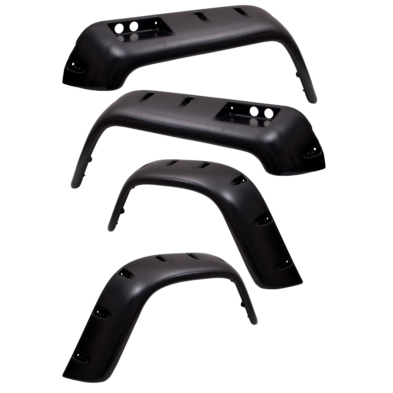 6 Piece All Terrain Fender Flare Kit; 76-86 Jeep CJ Models-11633.10