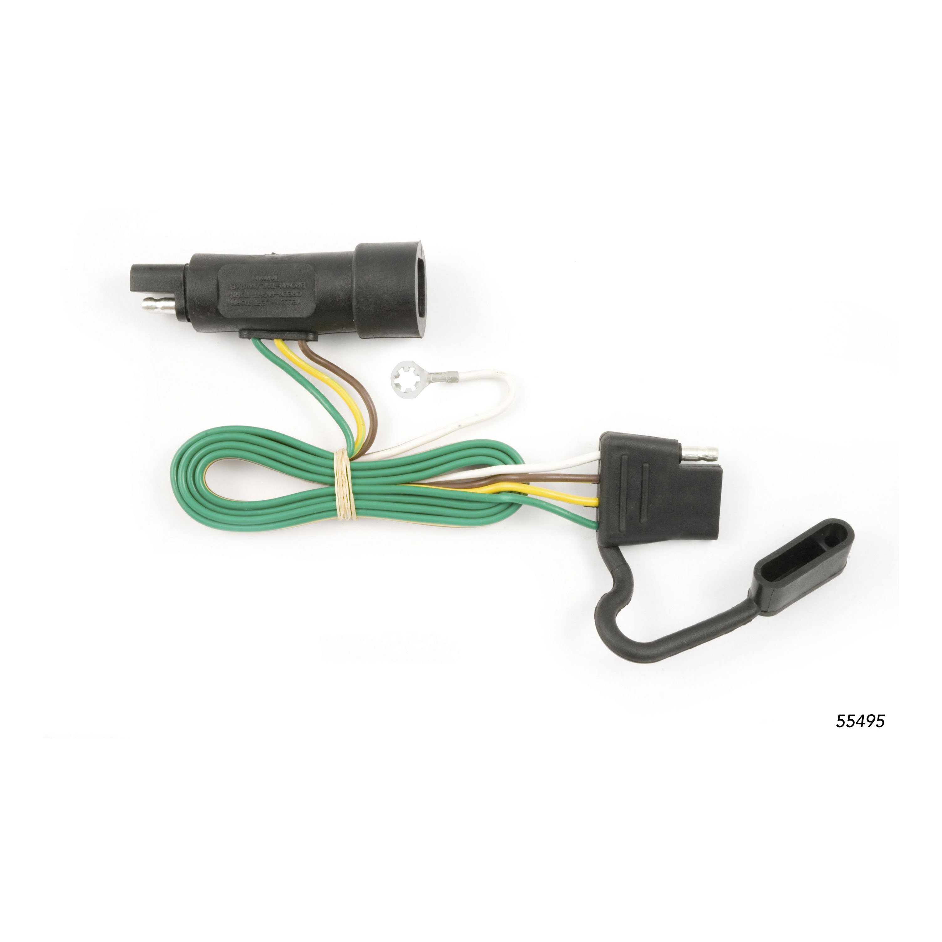 Custom Wiring Harness, 4-Way Flat Output, Select Jeep Cherokee SJ, Wagoneer 55495