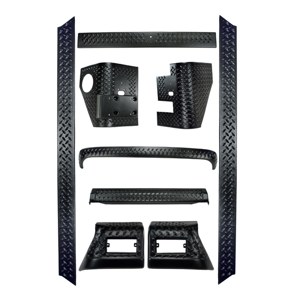 9 Piece Body Armor Kit; 97-06 Jeep Wrangler TJ-11650.60