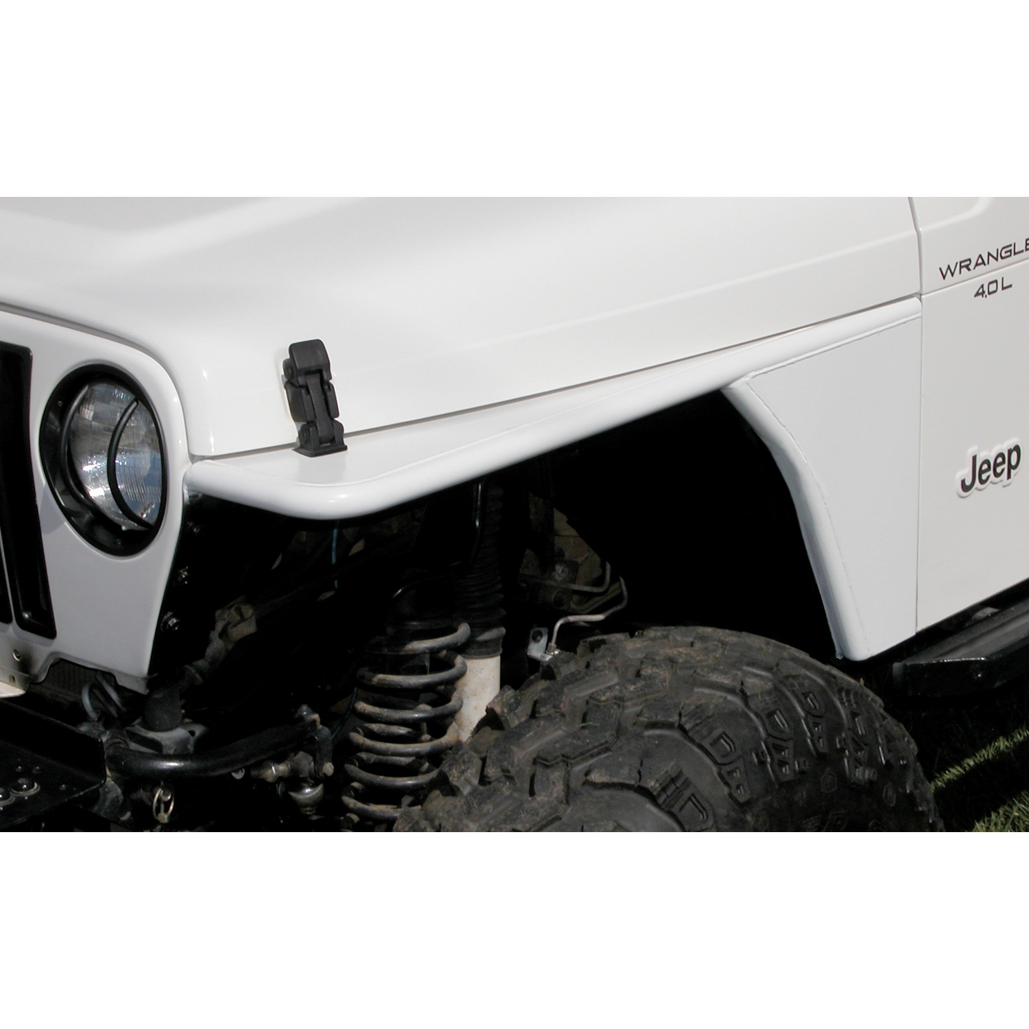 RRC Tubular Steel Flat Fender Kit; 97-06 Jeep Wrangler TJ-12004.53