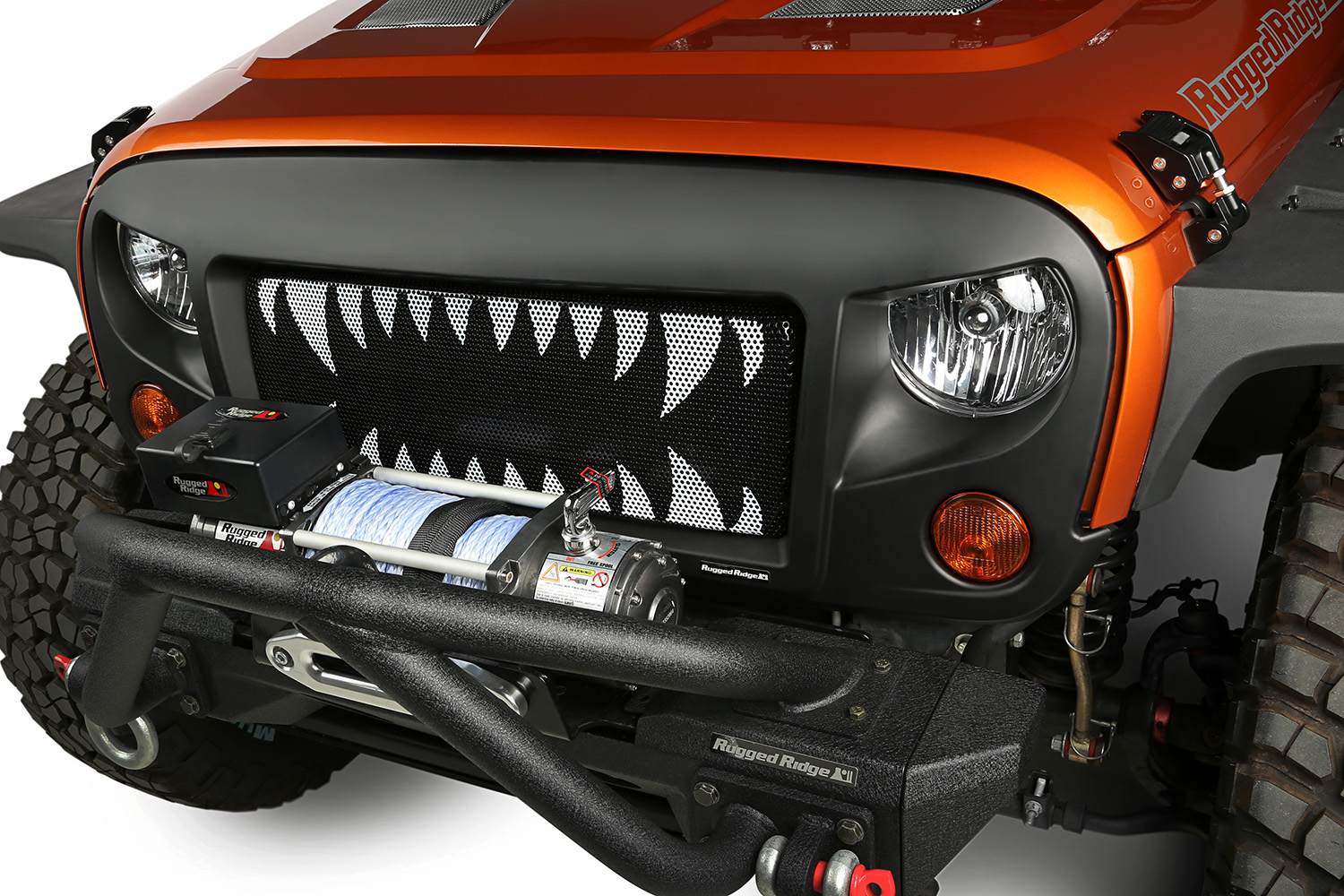 Spartan Grille Kit, Land Shark; 07-16 Jeep Wrangler JK-12034.34