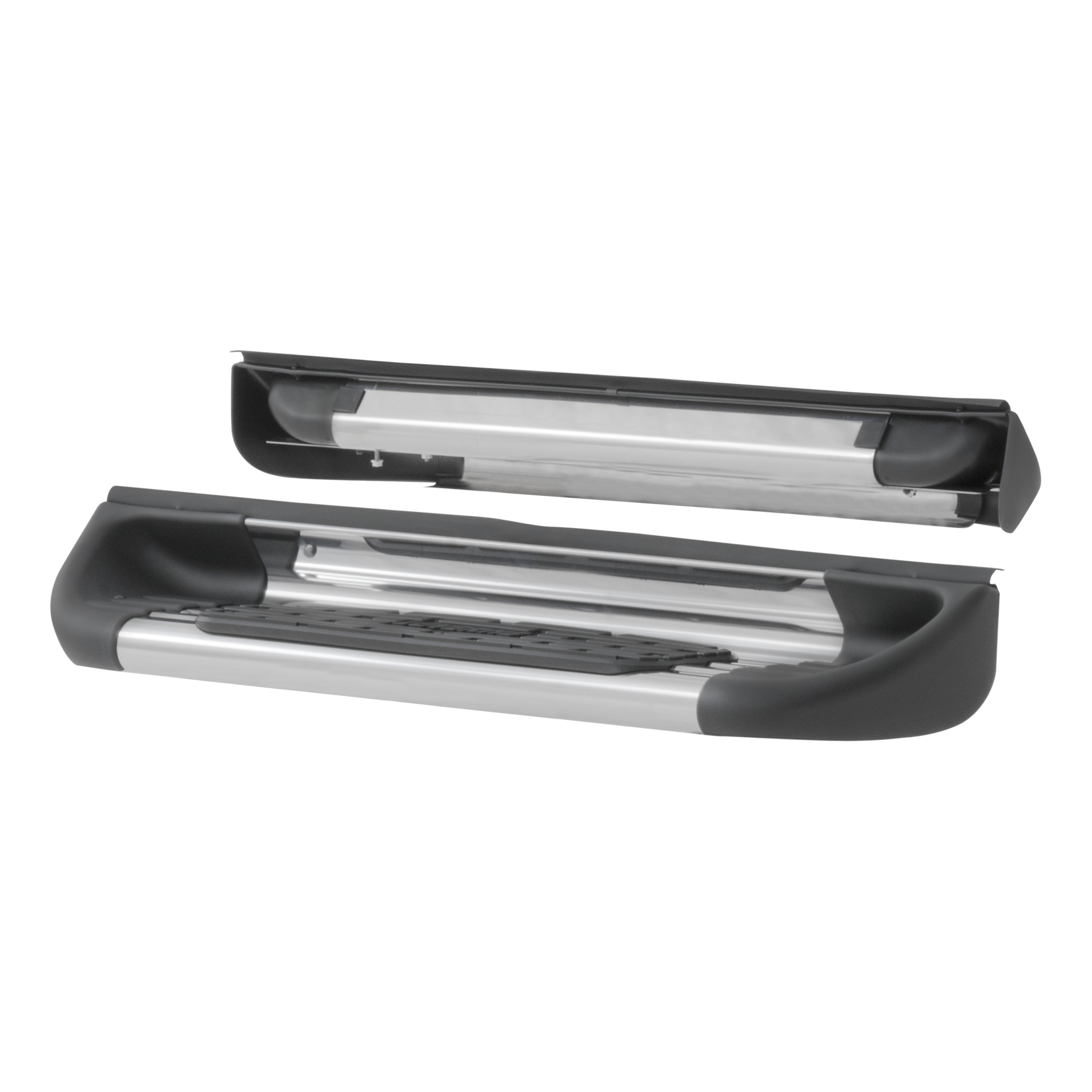 Polish Stainless Steel Side Entry Step Box Extensions, Select Dodge, Ram 481039