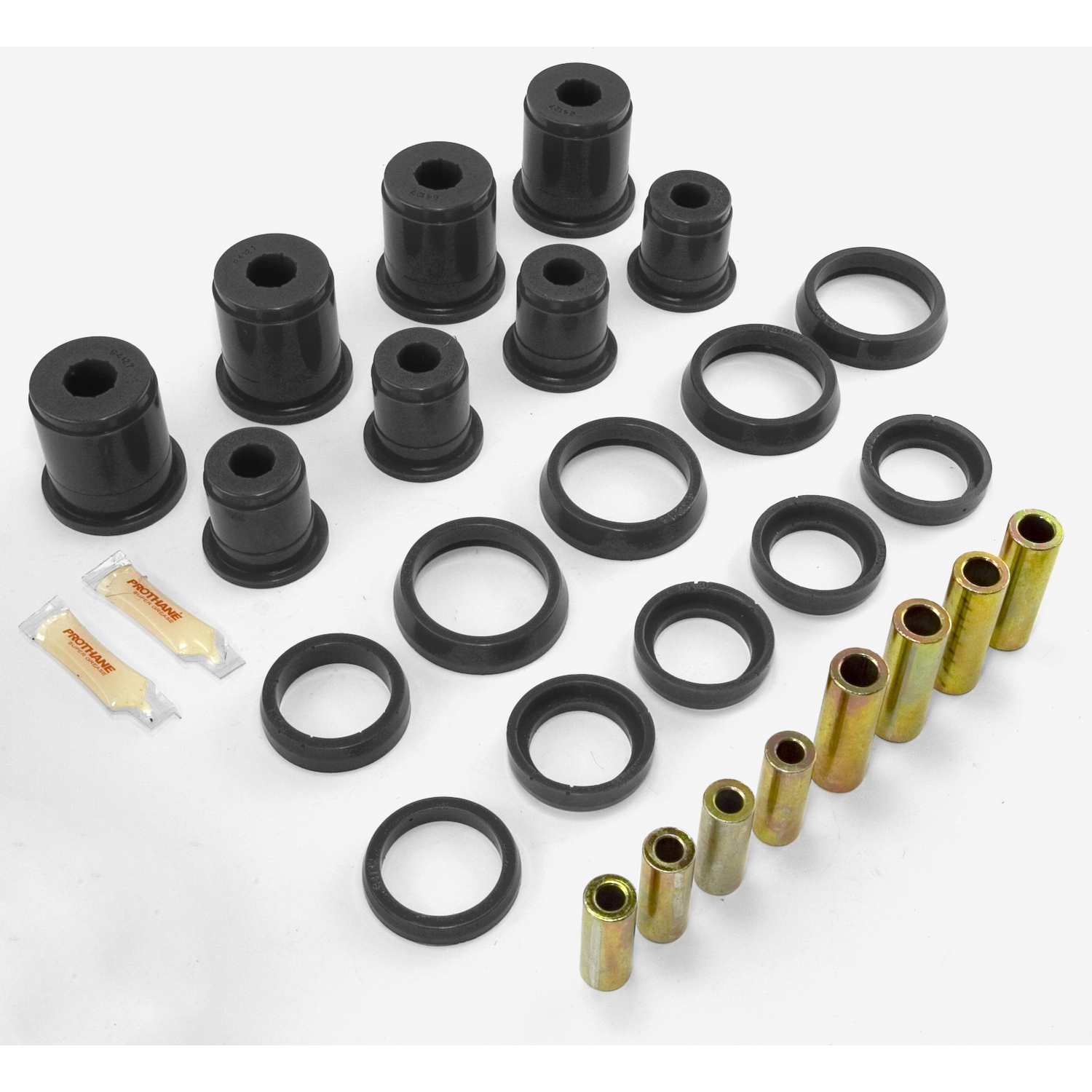 Control Arm Bushing Kit, Front, Black; 97-06 Jeep Wrangler TJ-1-204BL