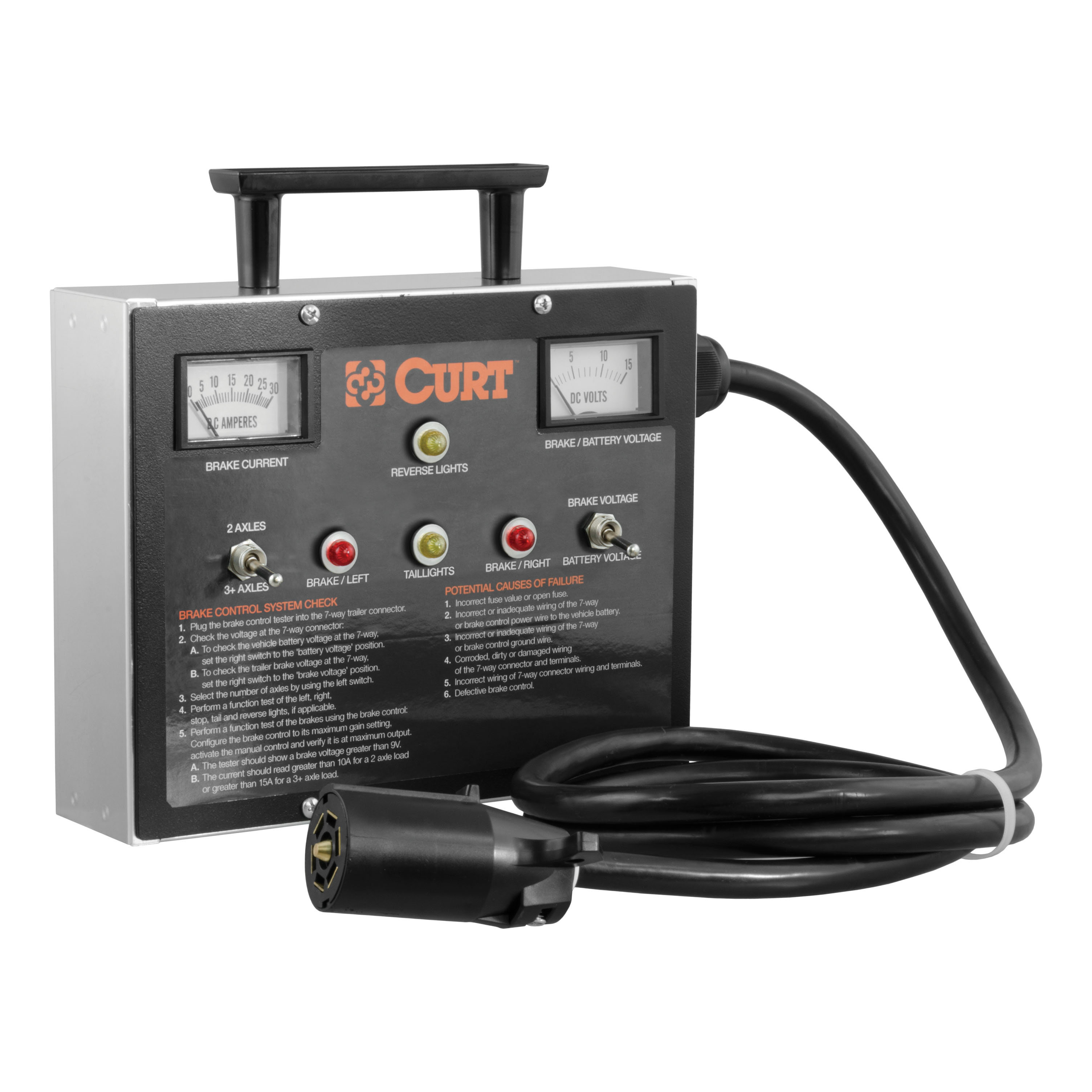 7-Way RV Blade Trailer Brake Controller Tester 51498