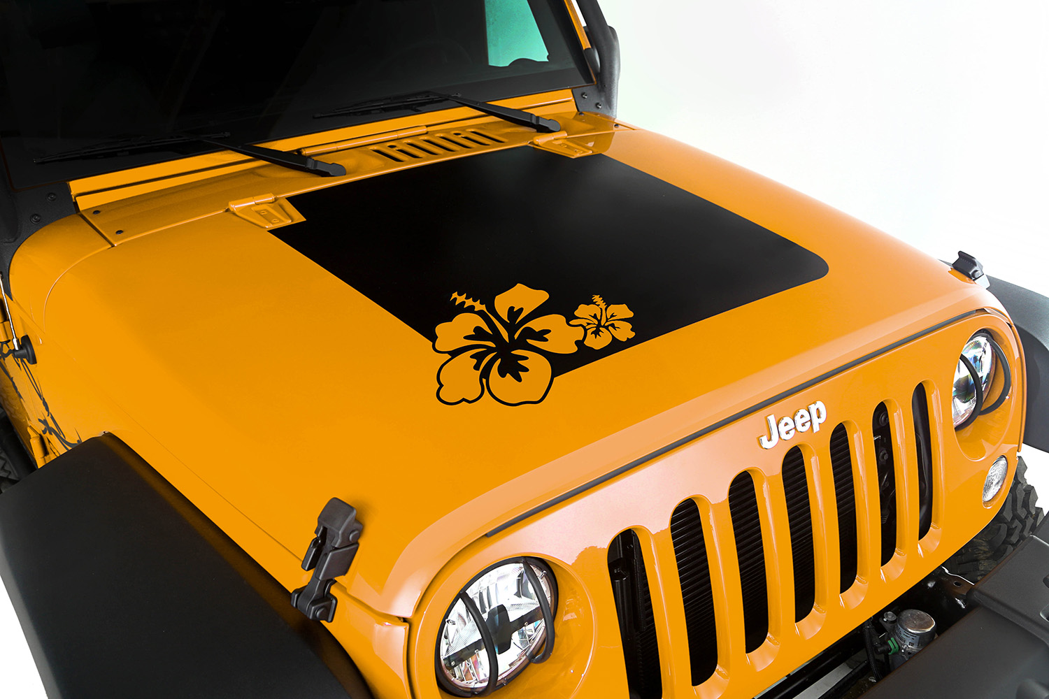 Hood Decal, Hibiscus; 07-16 Jeep Wrangler JK-12300.14