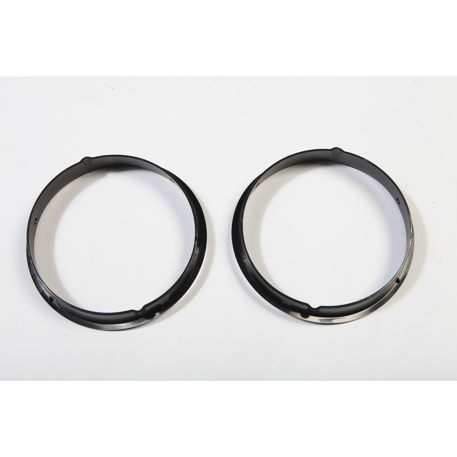 Black Headlight Bezels; 97-06 Jeep Wrangler TJ-12419.23