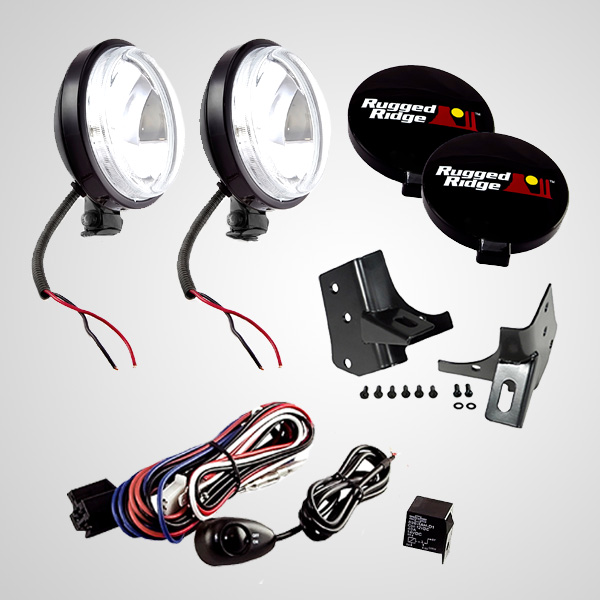 Windshield Light Mount Kit; 97-06 Jeep Wrangler TJ-12495.06