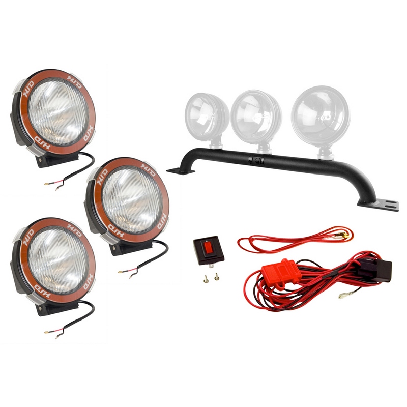 6 Inch Slim Front Bumper Light Bar Kit; 97-06 Jeep Wrangler TJ-12495.08