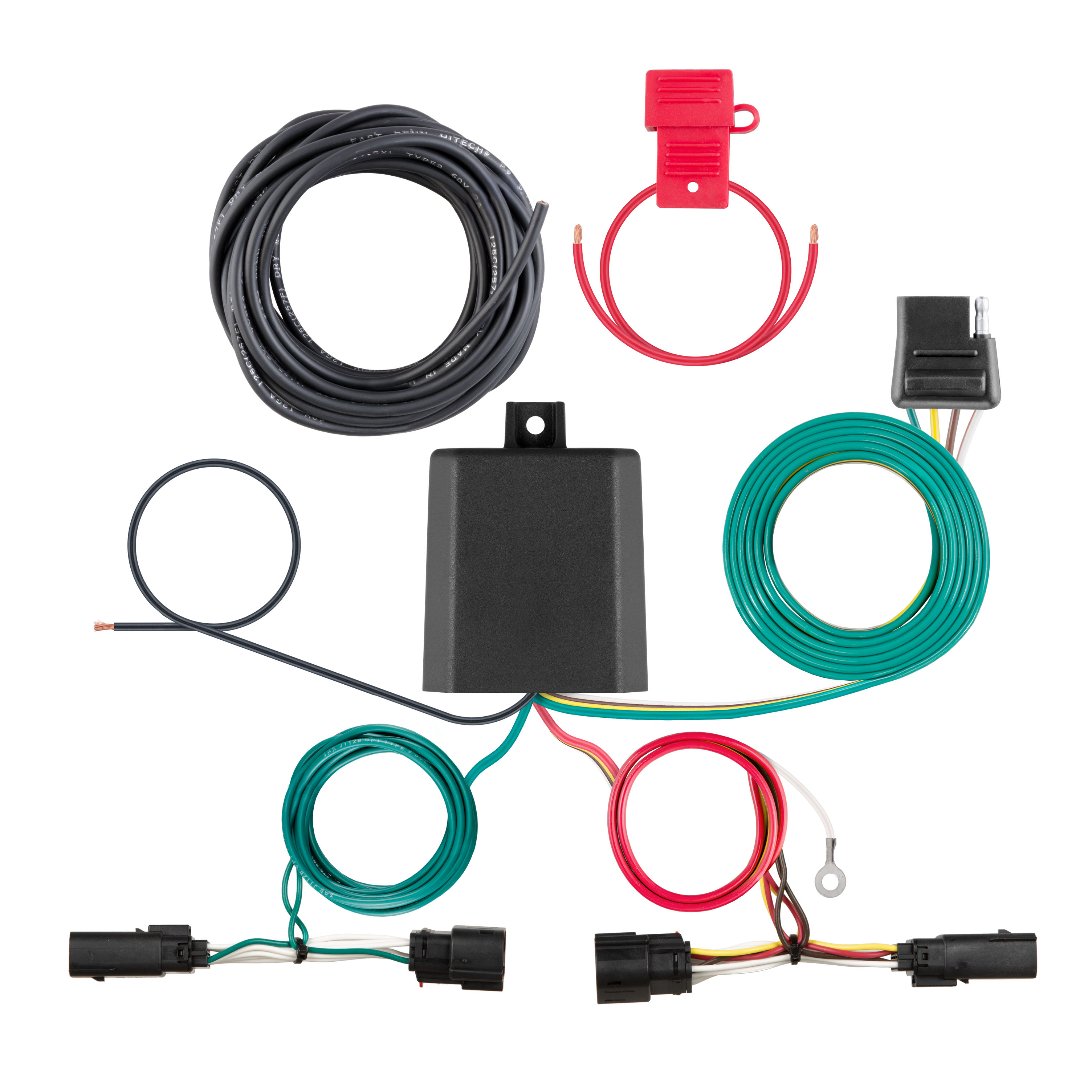 Custom Wiring Harness, 4-Way Flat Output, Select Ford F-150 with LED Taillights - 56481