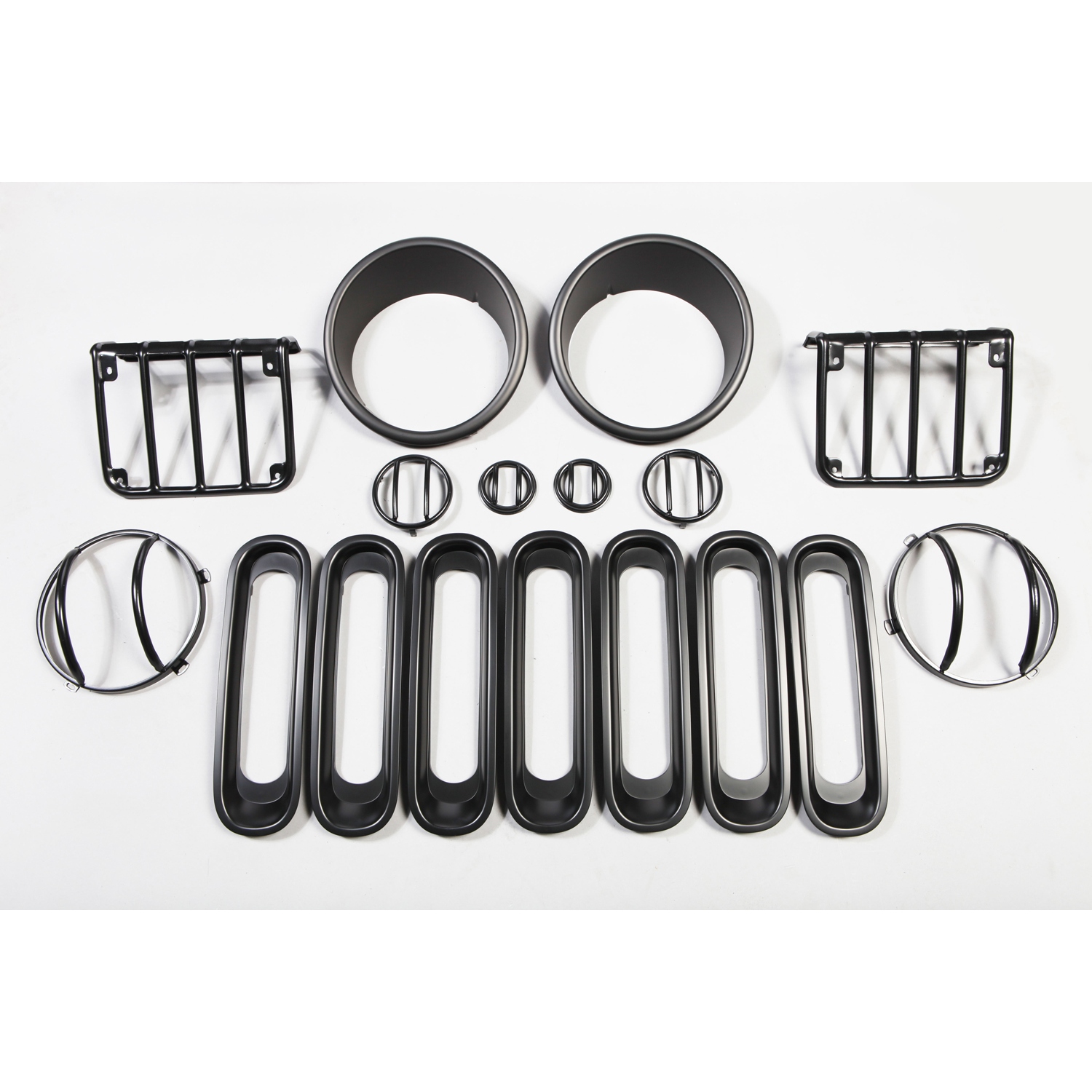 17 Piece Euro Guard Light Kit, Black; 07-16 Jeep Wrangler JK-12496.06 17 Piece Euro Guard Light Kit, Black; 07-16 Jeep Wrangler JK-12496.06