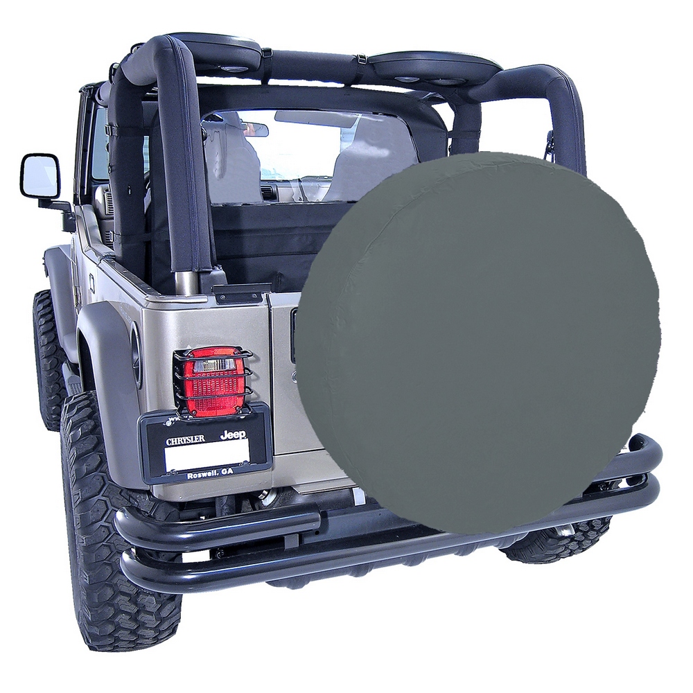 33 Inch Tire Cover, Black Denim-12803.15