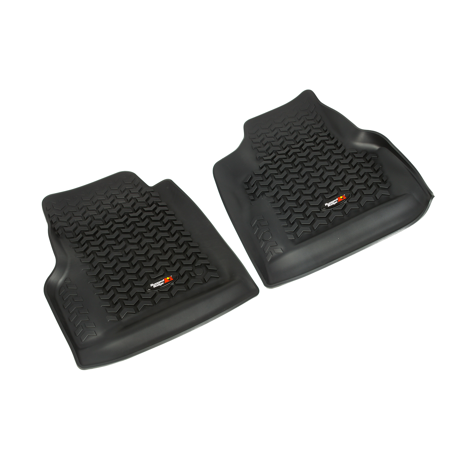 Floor Liners, Front, Pair, Black; 97-06 Jeep Wrangler TJ-12920.11