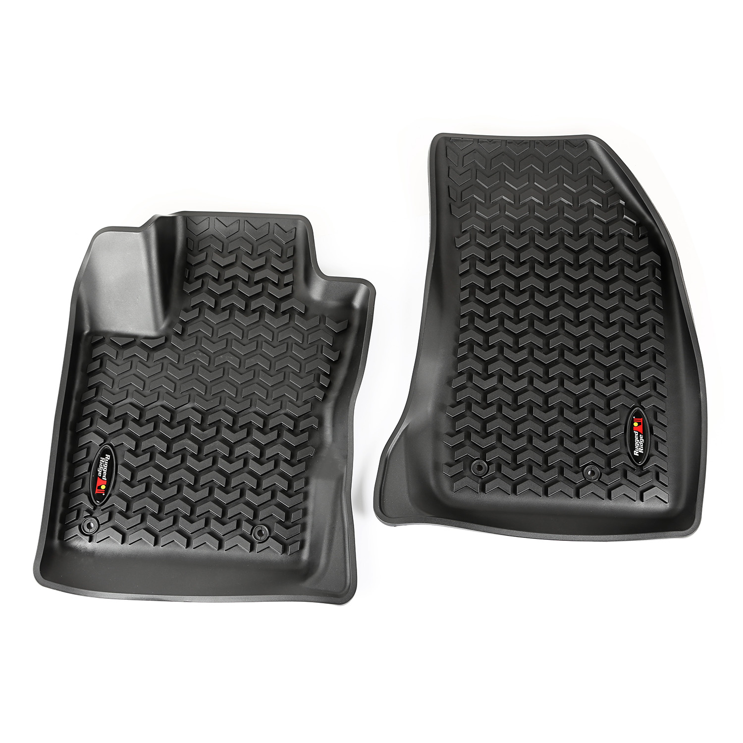 Floor Liners, Front, Black; 15-16 Jeep Renegade-12920.34