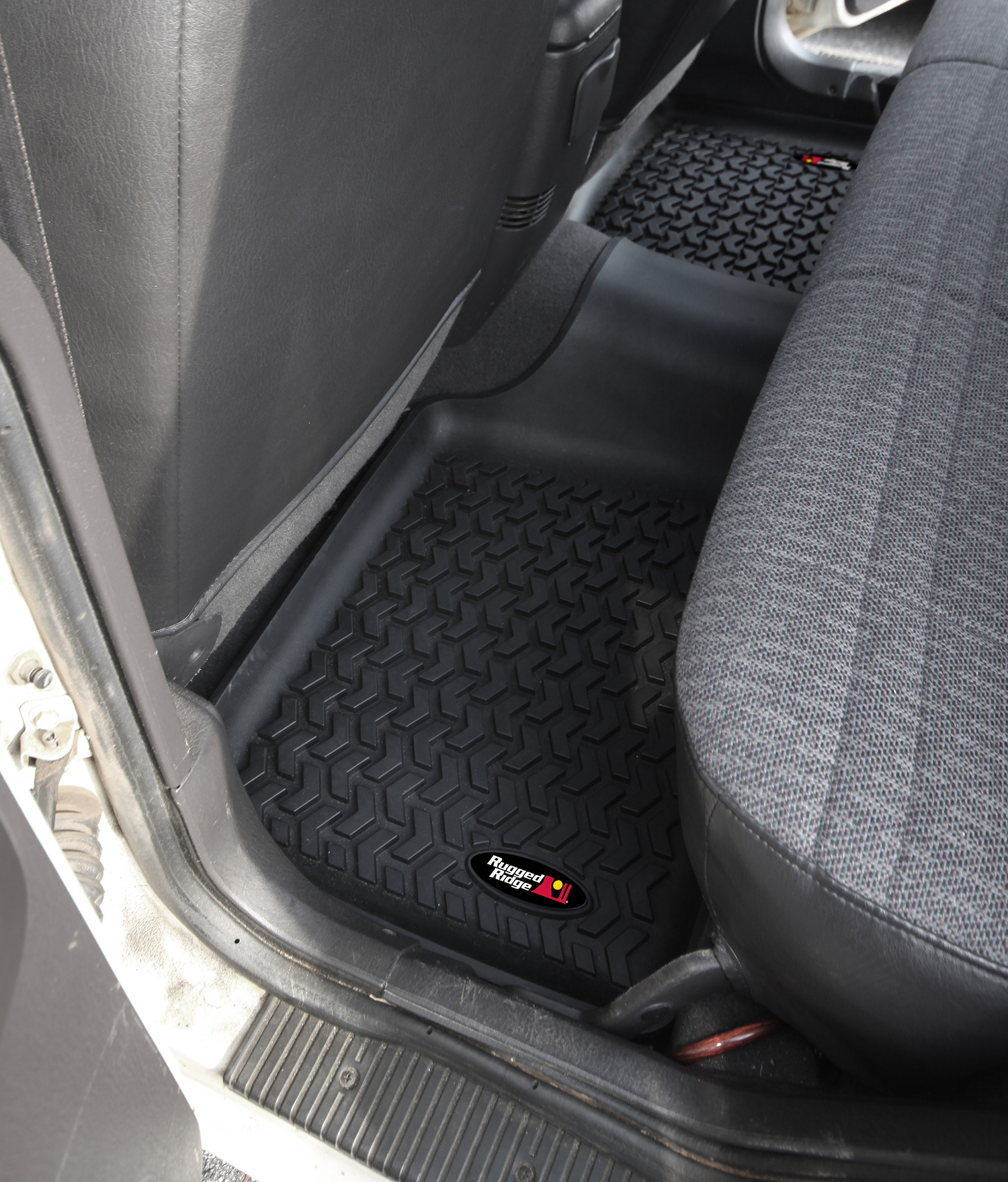 Floor Liners, Rear, Black; 84-01 Jeep Cherokee XJ-12950.19