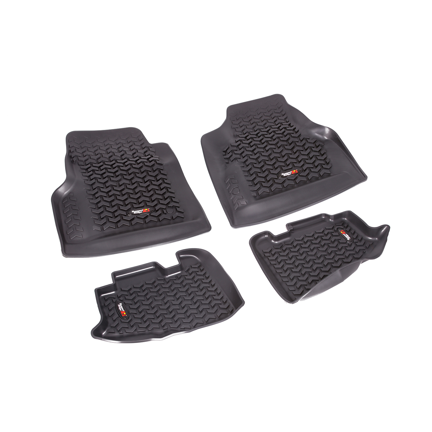 Floor Liners, Kit, Black; 97-06 Jeep Wrangler/Unlimited TJ/LJ-12987.10