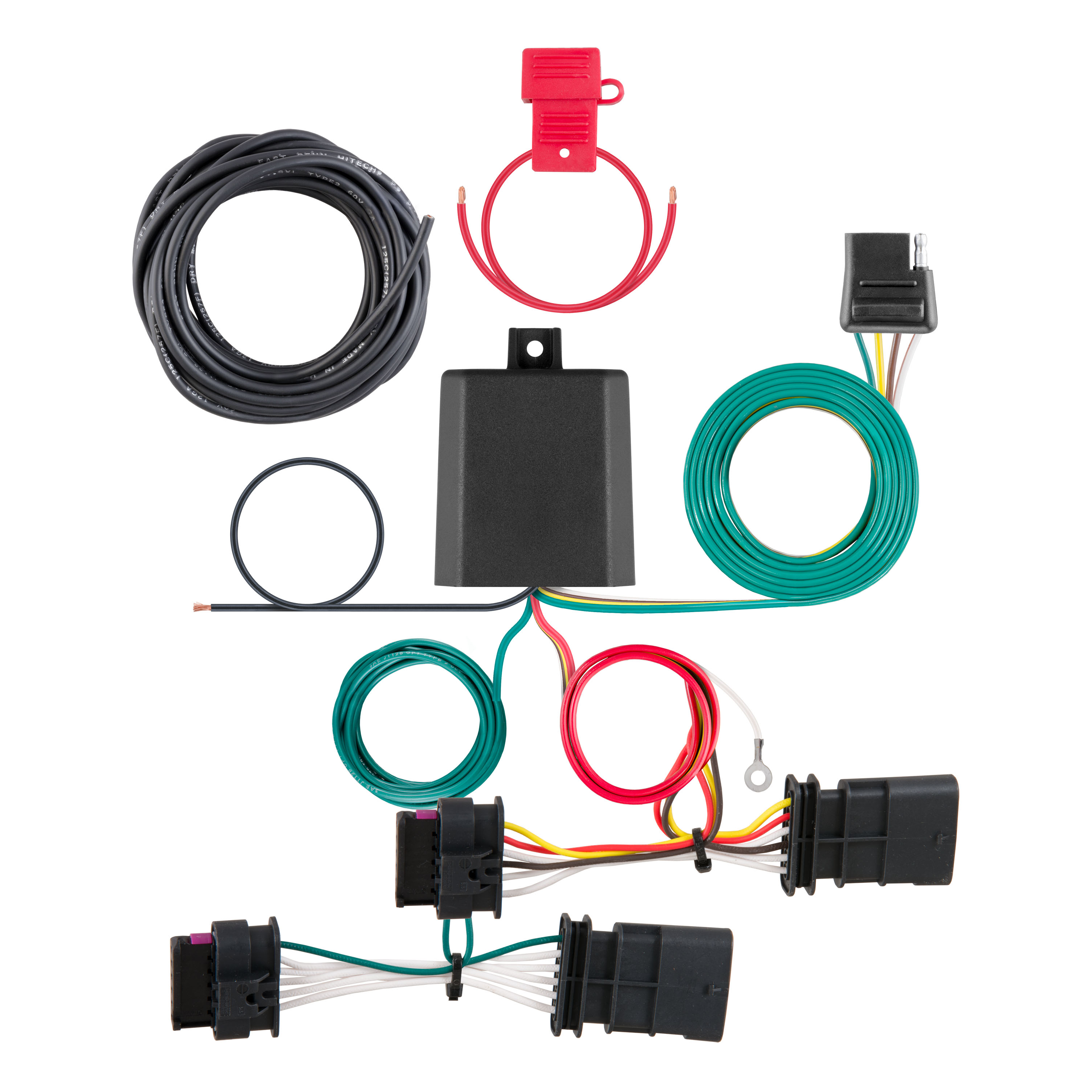 Custom Wiring Harness, 4-Way Flat Output, Select Fiat 500X 56352