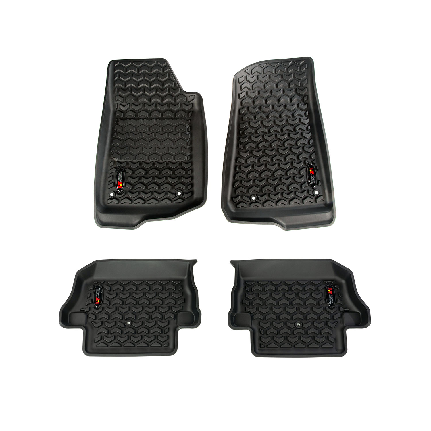 All Terrain Floor Liner Kit, Front/Rear, Black, 18-20 Jeep Wrangler JL, 2 Dr-12987.43