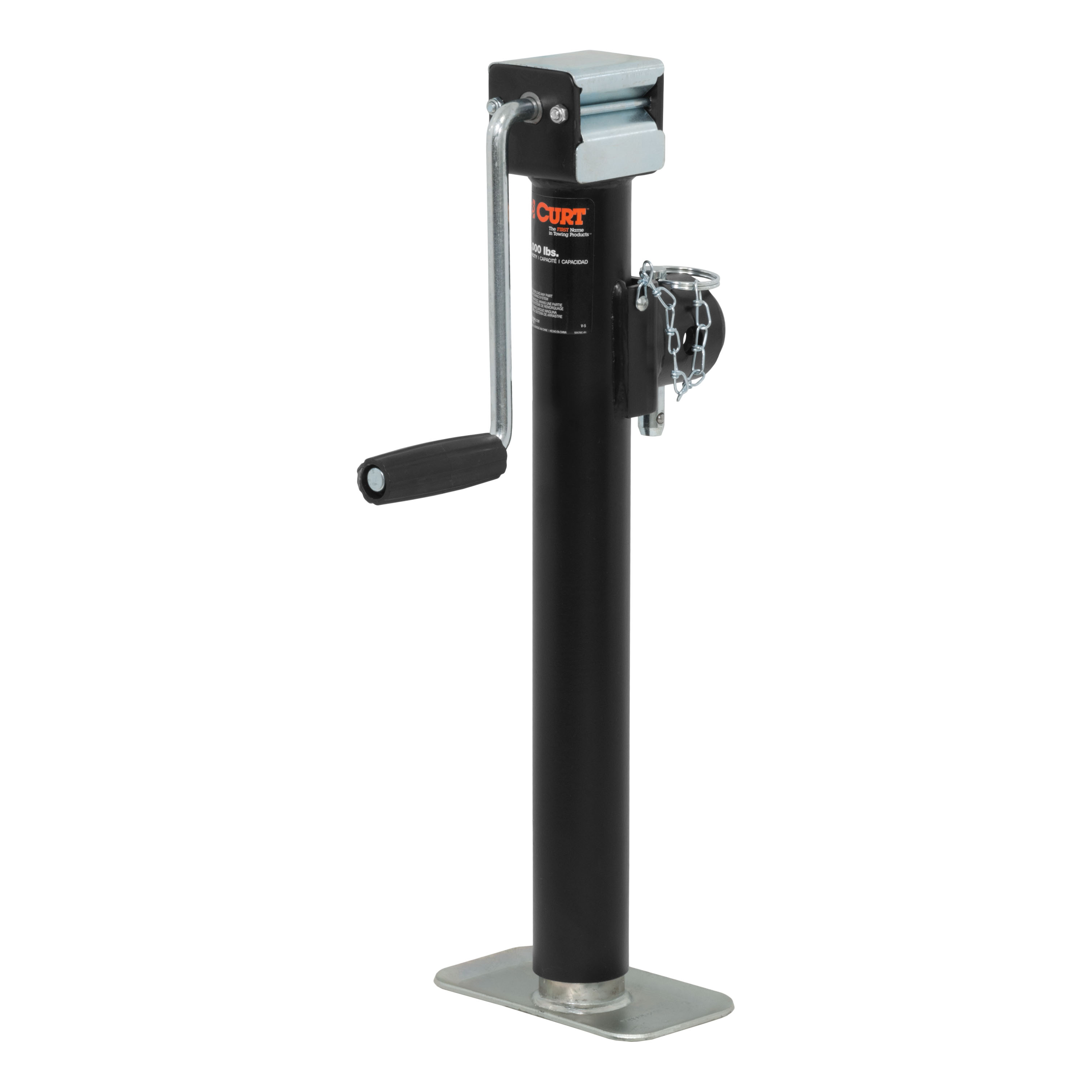 Pipe-Mount Swivel Jack with Side Handle (5,000 lbs, 15 Travel) 28358