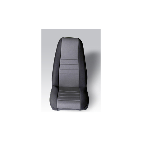 Neoprene Front Seat Covers, Gray; 76-90 Jeep CJ/Wrangler YJ-13212.09