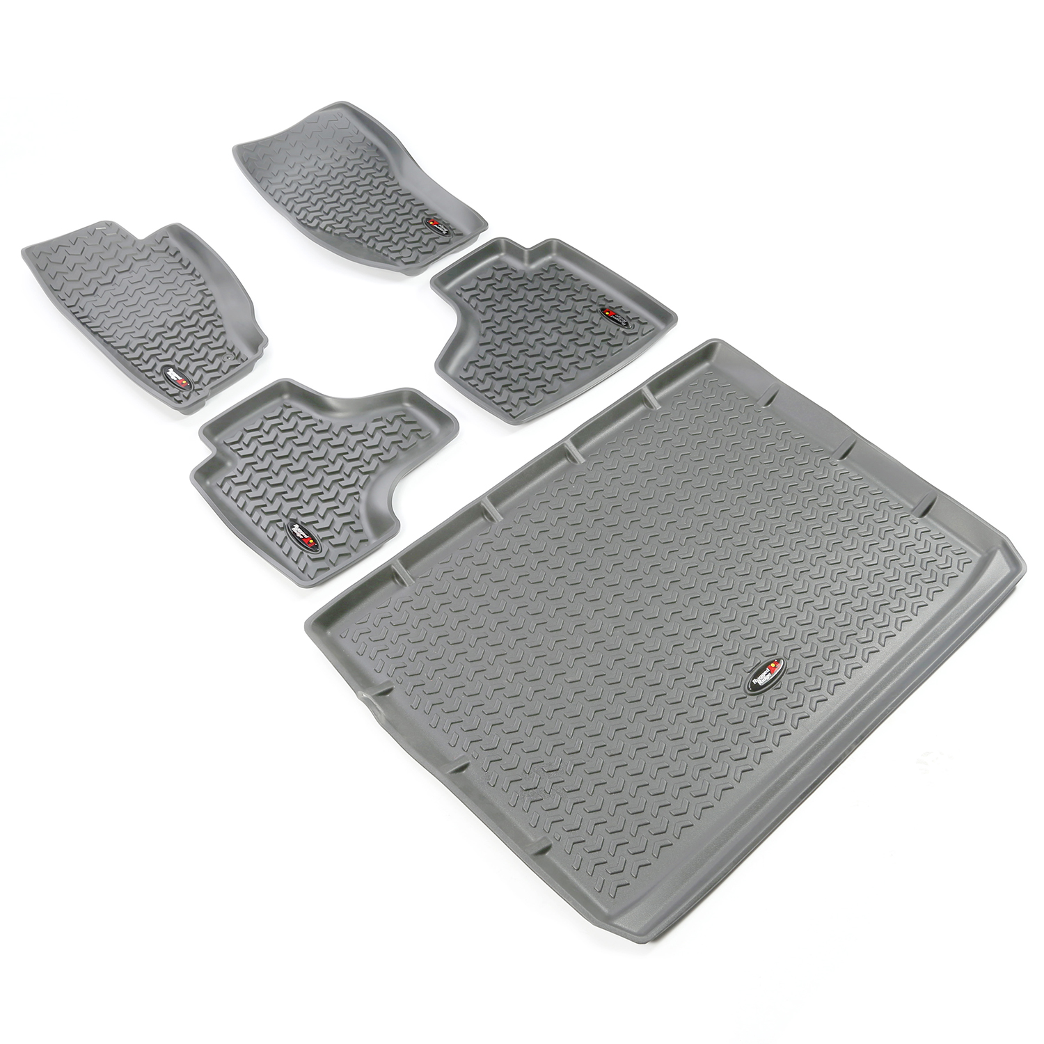 Floor Liners, Kit, Gray; 08-13 Jeep Liberty KK-14988.28