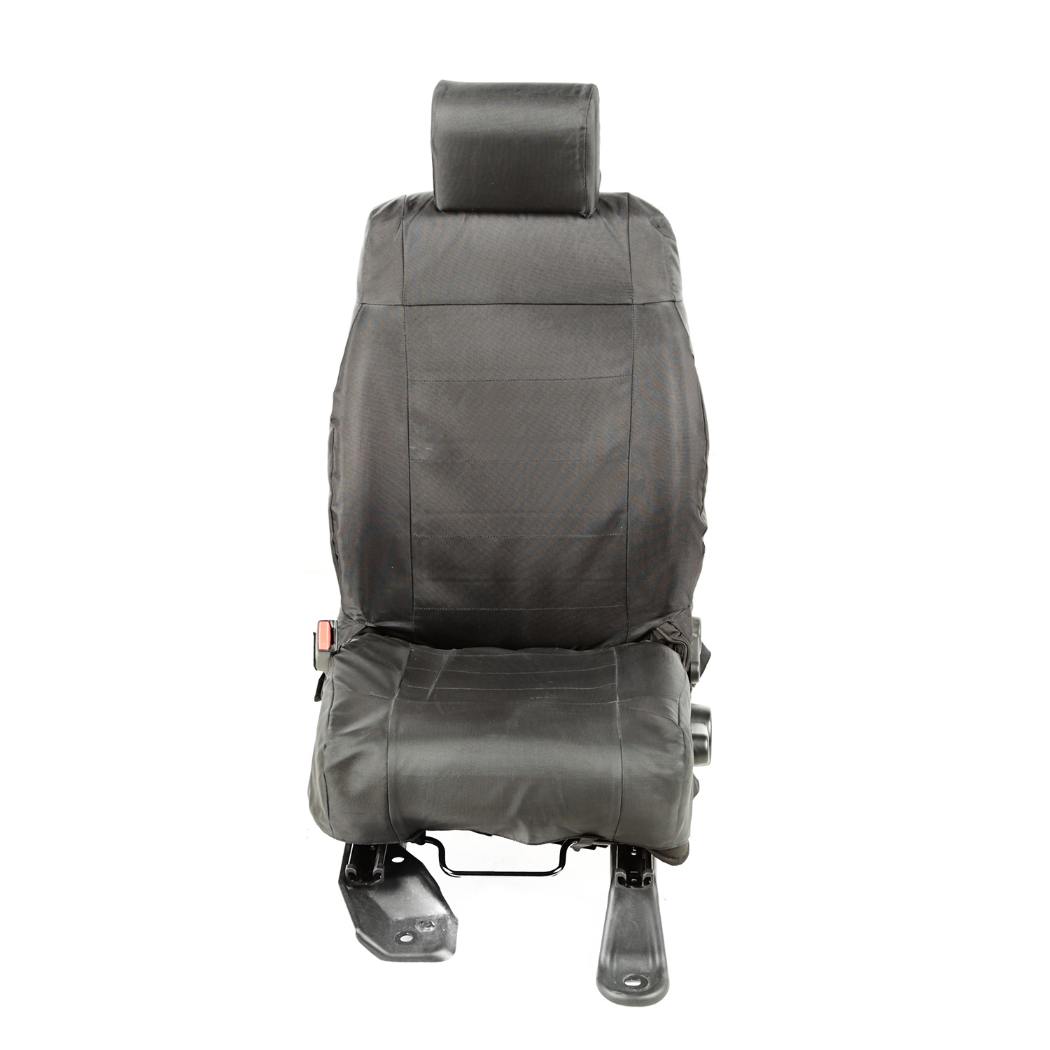 Ballistic Seat Cover Set, Front, Black; 07-10 Jeep Wrangler JK/JKU-13216.11
