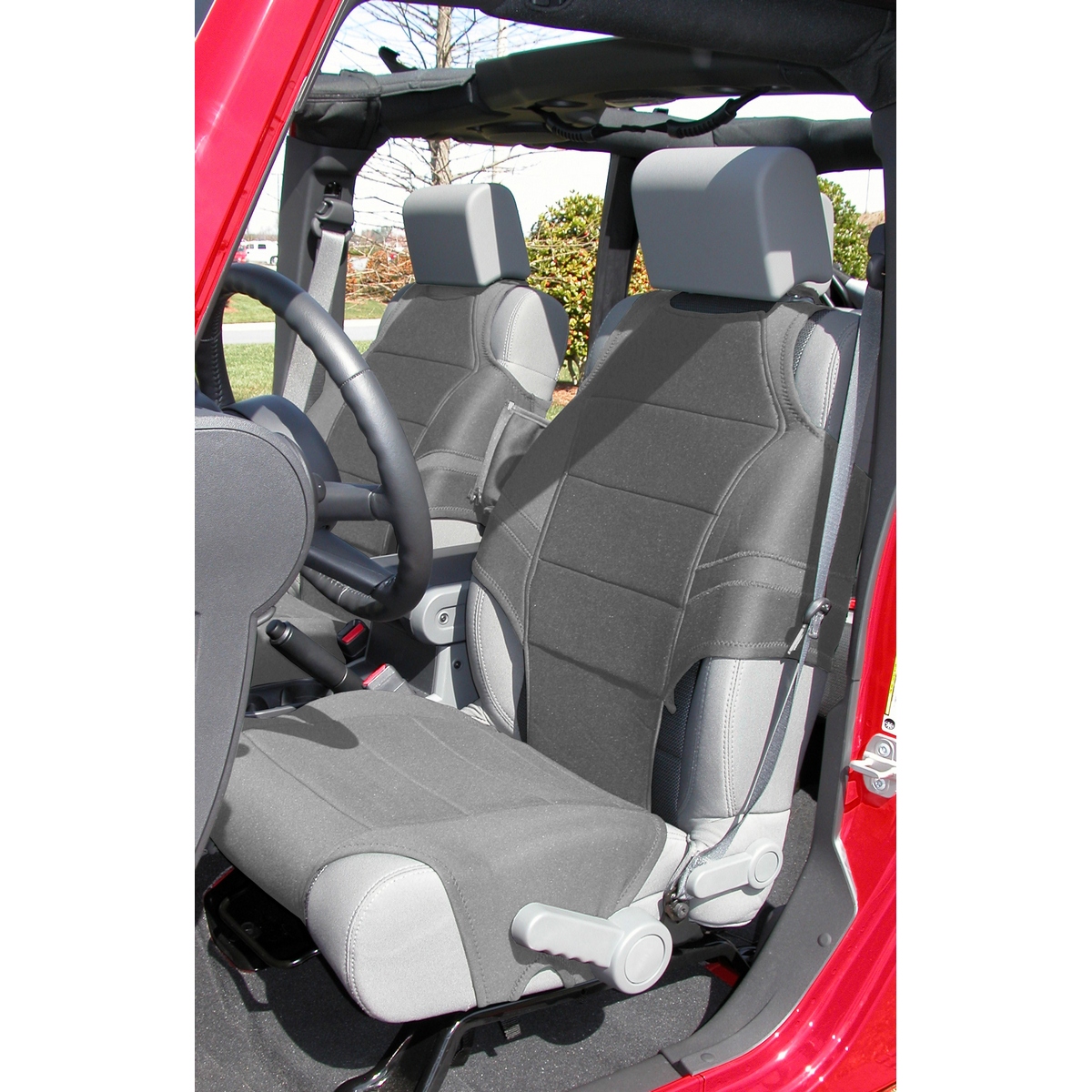 Neoprene Seat Vests, Gray; 07-21 JK/JL/JT-13235.32