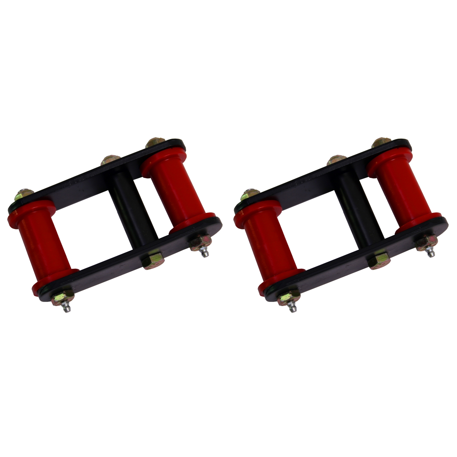 HD Front and Rear Leaf Spring Shackles; 55-75 Jeep CJ Models-18265.04