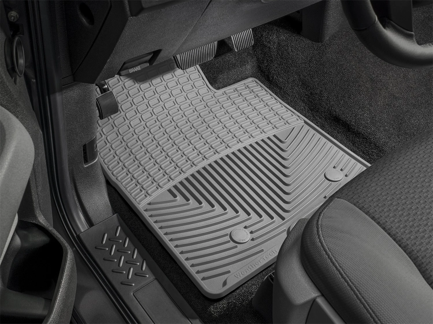 Front Rubber Mats, Grey W37GR