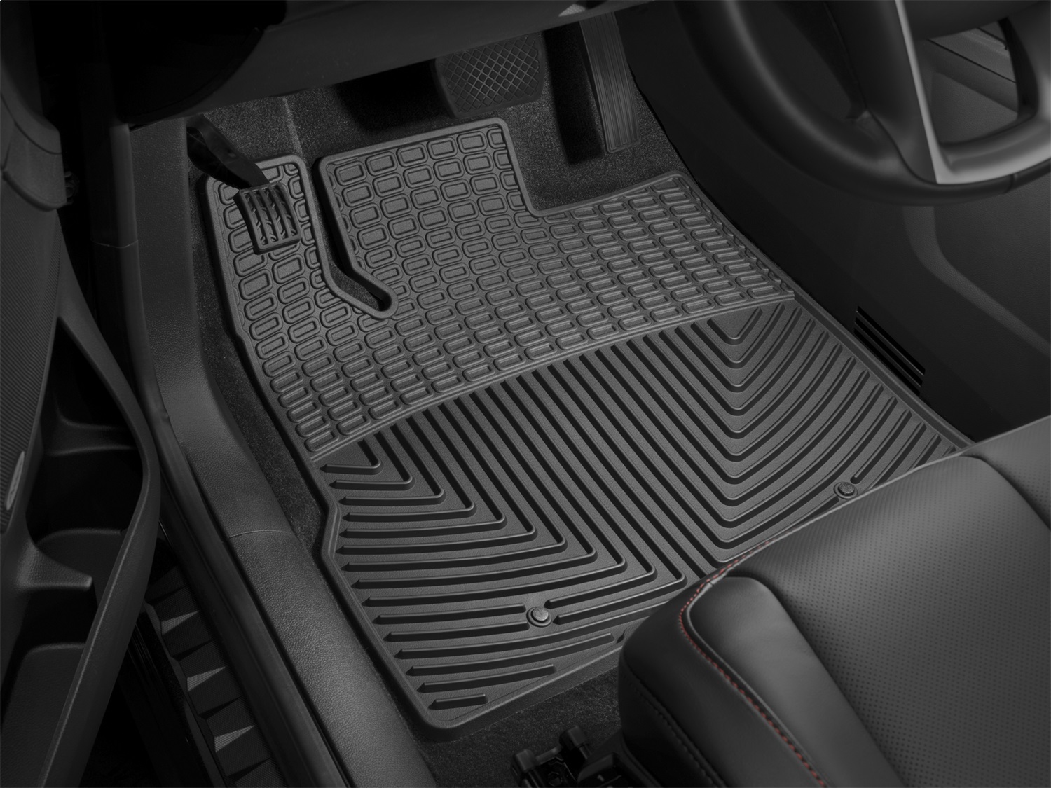 Front Rubber Mats, Black W323