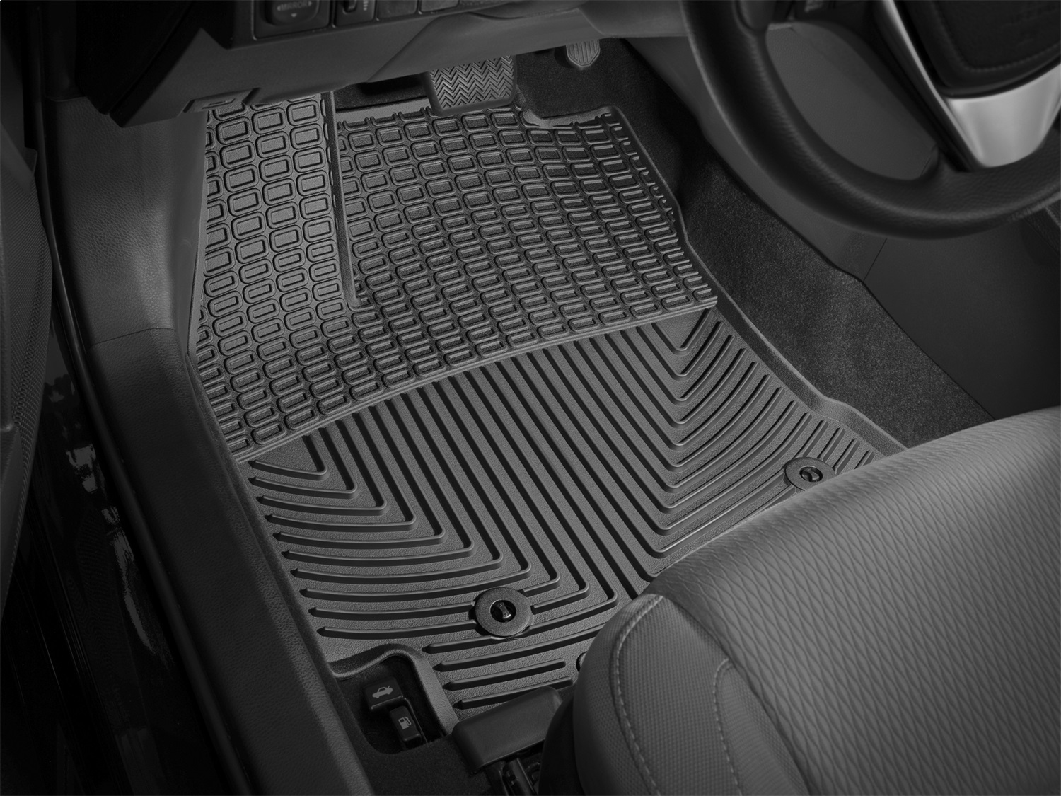 Front Rubber Mats, Black W320