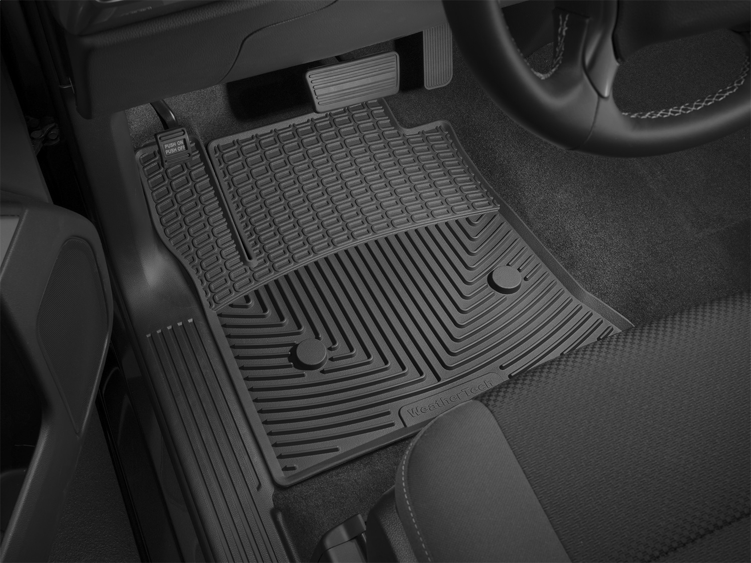 Front Rubber Mats, Black W308