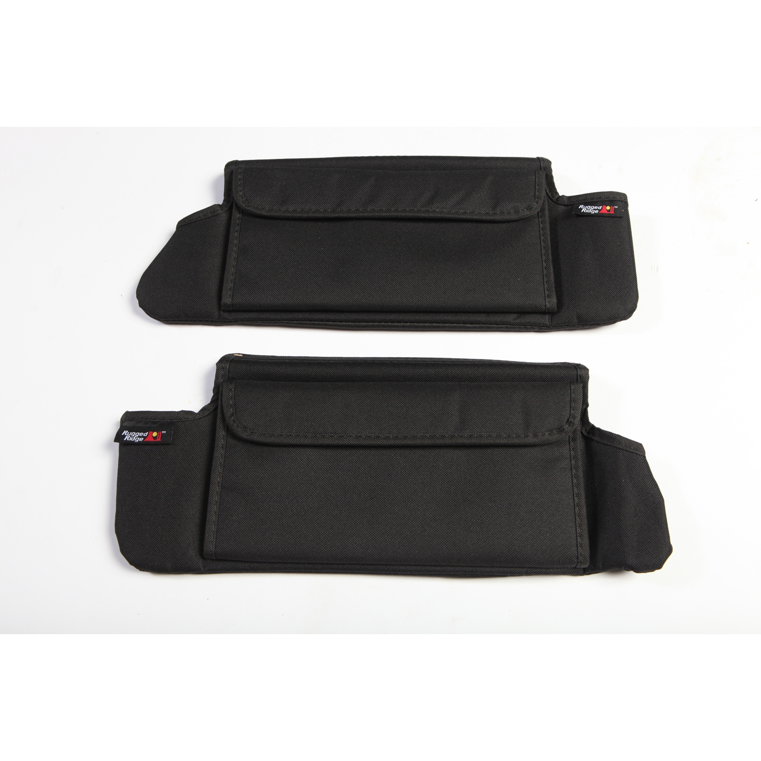 Sun Visor Organizers, Black; 07-09 Jeep Wrangler JK-13305.07