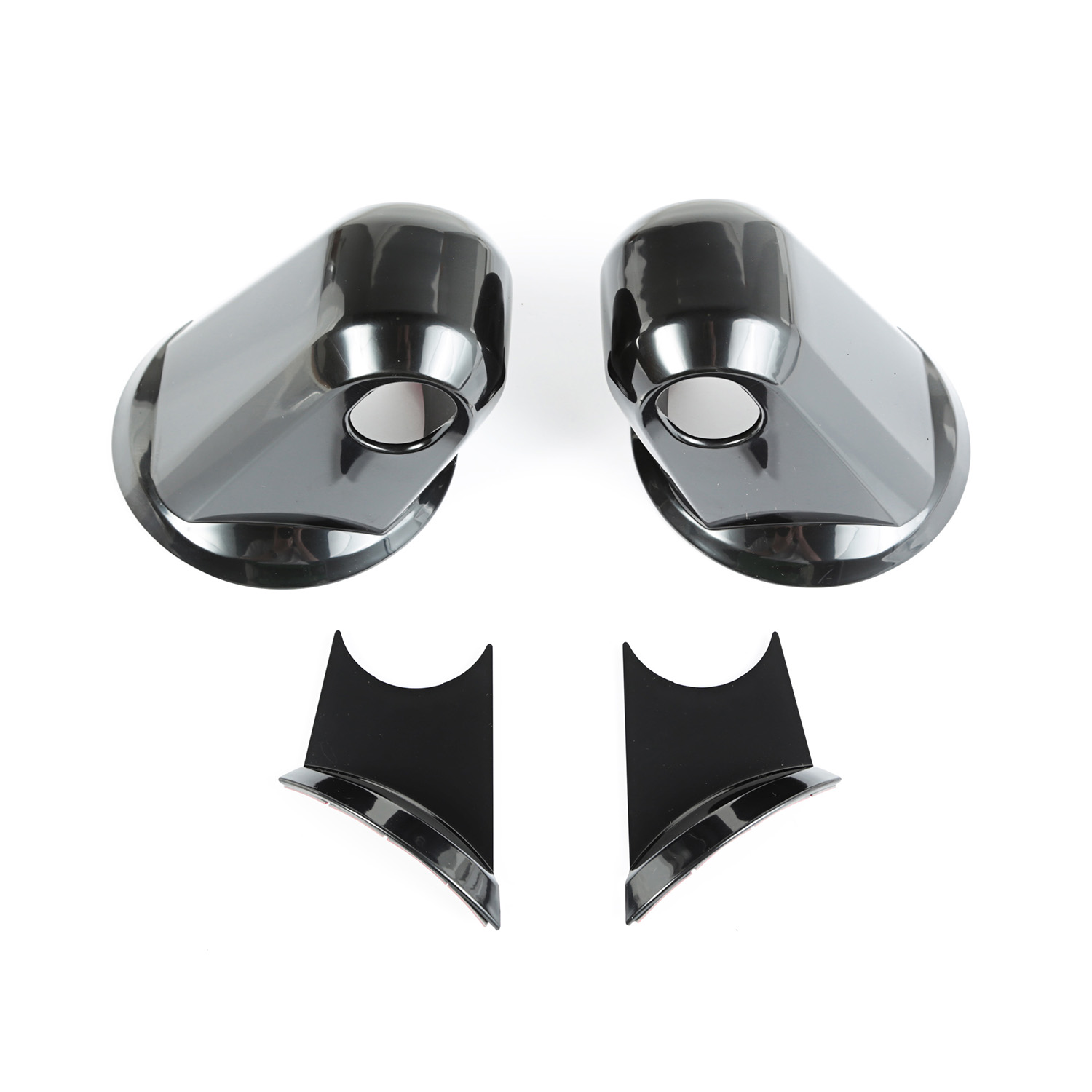 Mirror Arm Covers, Black, Paintable; 07-16 Jeep Wrangler JK/JKU-13311.05