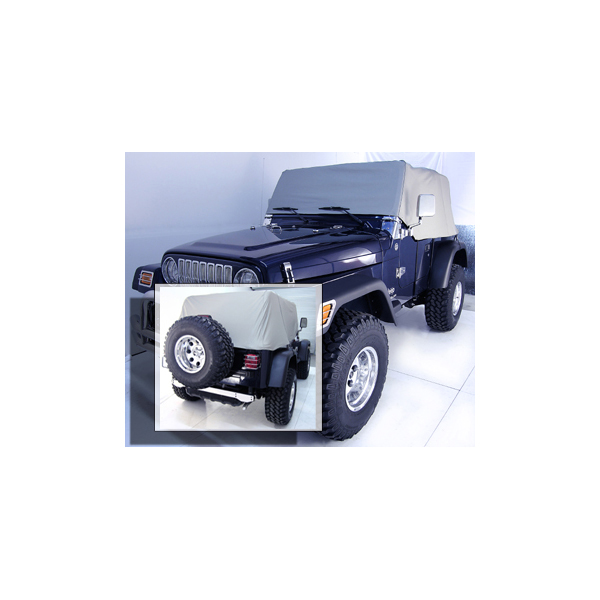 Cab Cover, Gray; 92-06 Jeep Wrangler YJ/TJ-13316.09
