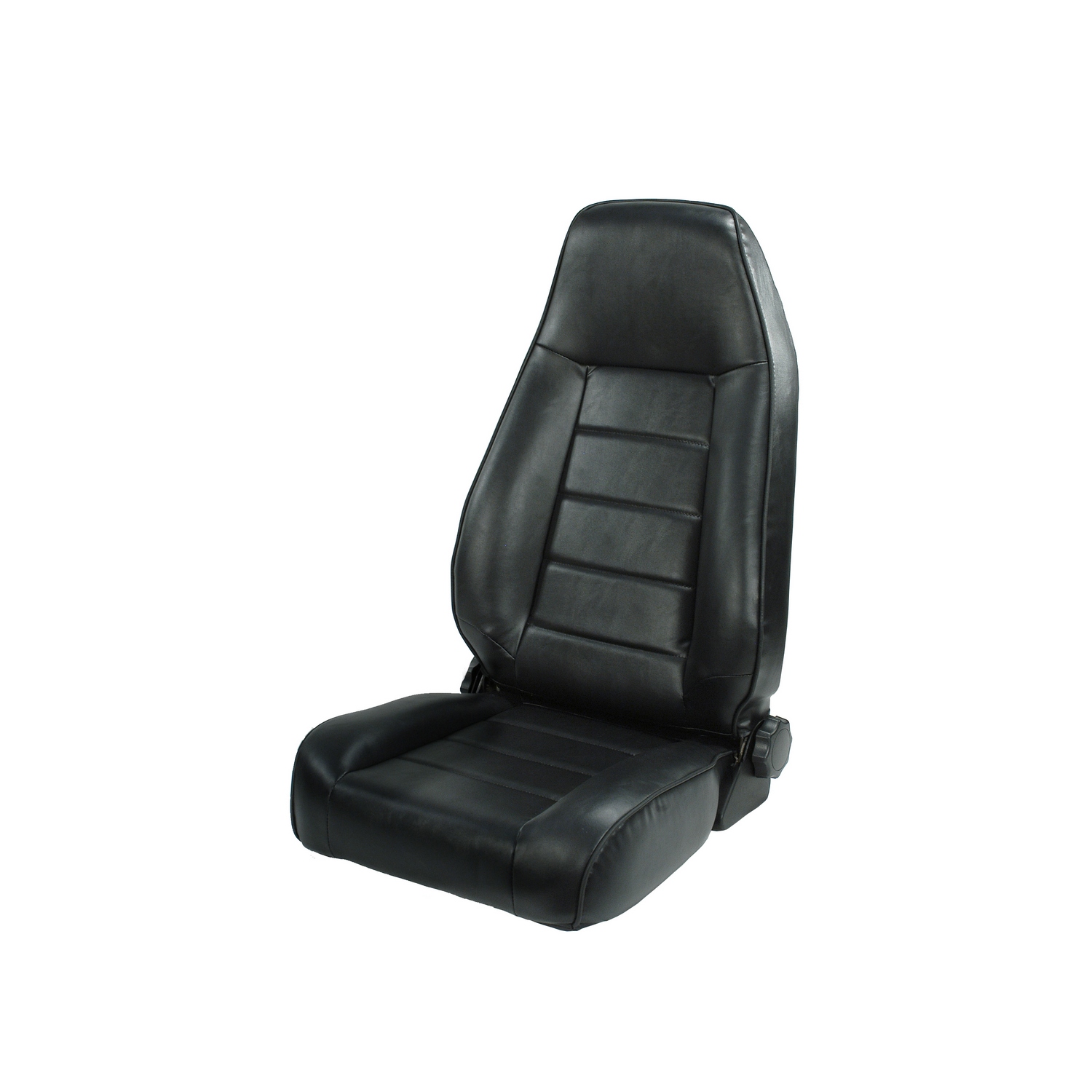 High-Back Front Seat, Reclinable, Black; 76-02 Jeep CJ/Wrangler YJ/TJ-13402.01