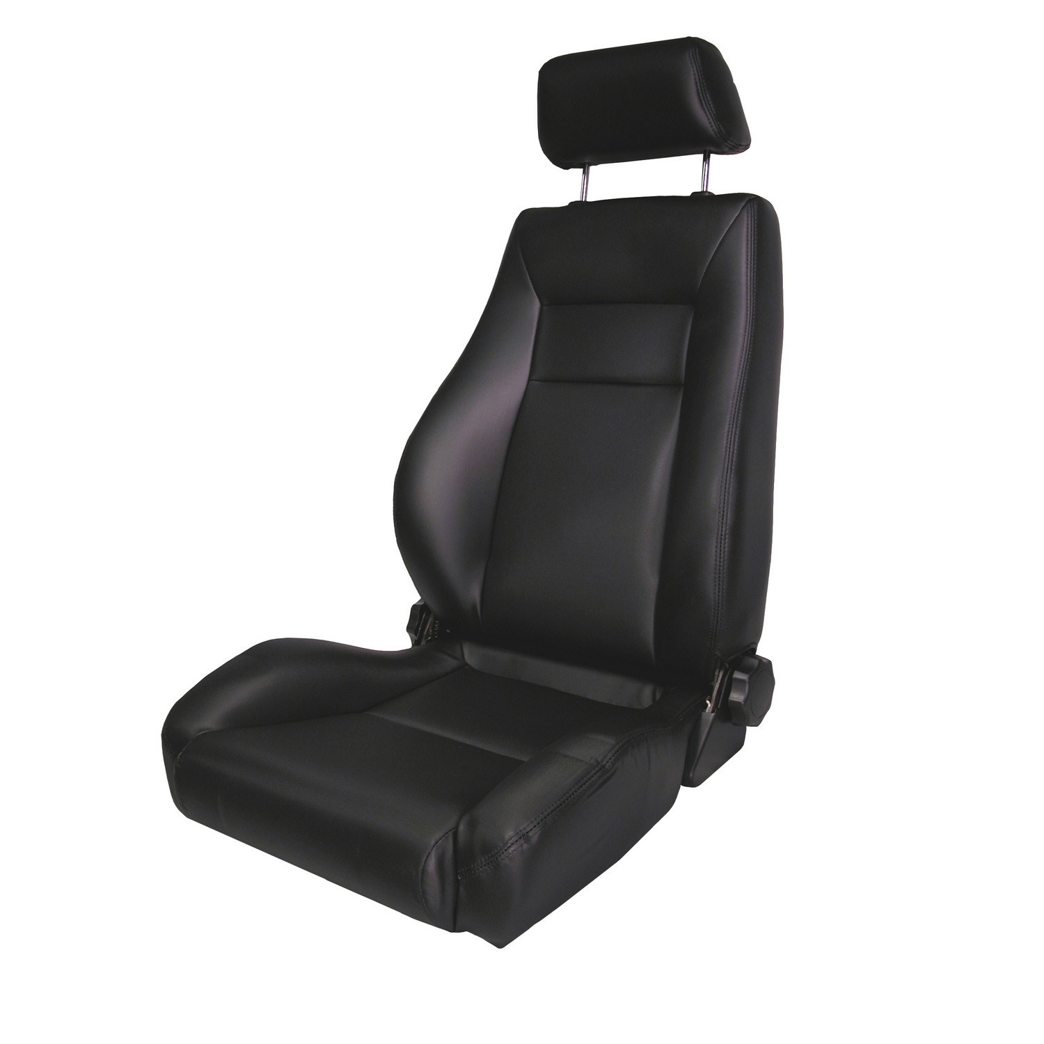 Ultra Front Seat, Reclinable, Black Denim; 76-02 CJ/Wrangler YJ/TJ-13404.15