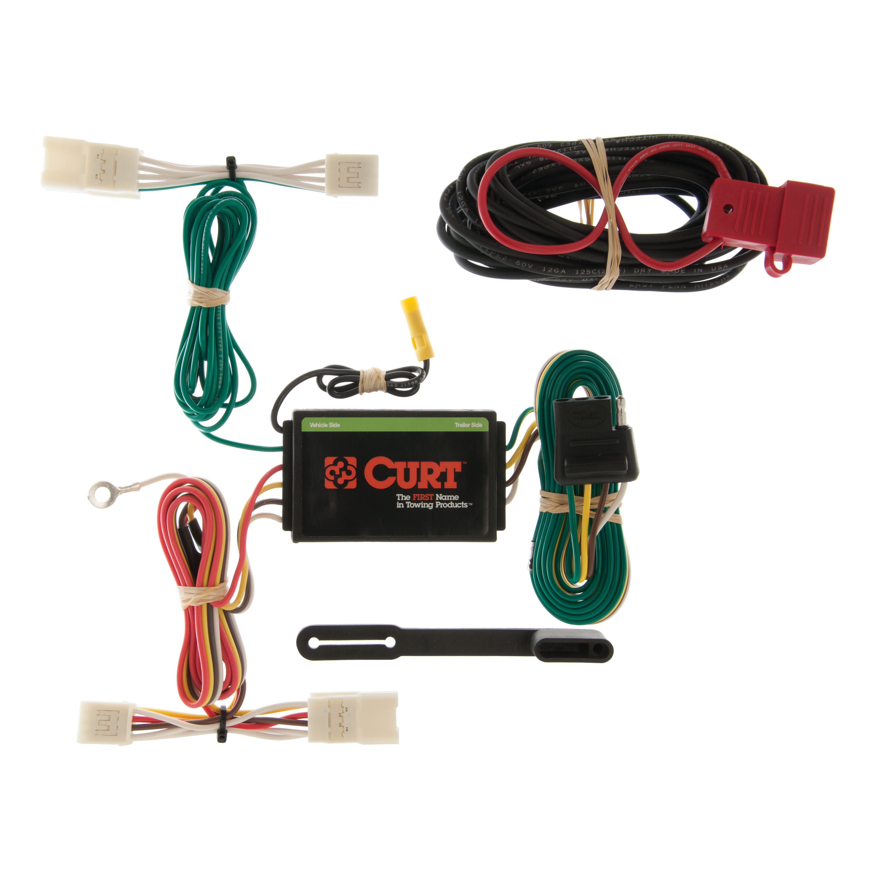 CURT Custom Wiring, 4-Way Flat, Select Toyota Highlander, Hyundai Azera Sedan V6 - 55400