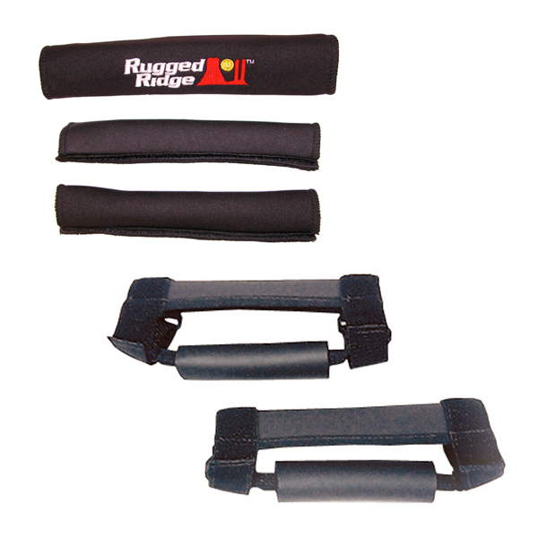 Grab Handle Kit, Black; 97-06 Jeep Wrangler TJ/LJ-13505.15