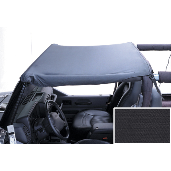 Summer Brief Top, Black Denim; 87-91 Jeep Wrangler YJ-13573.15