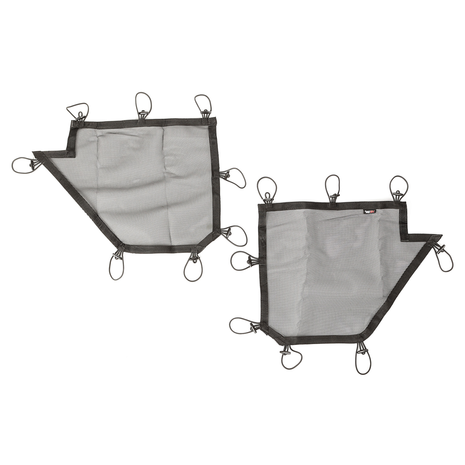 Tube Door Cover Kit, Rear, Pair, Black; 07-18 Jeep Wrangler JKU-13579.51