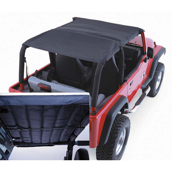 Acoustic Island Topper Soft Top, Black Denim; 97-06 Jeep Wrangler TJ-13582.15