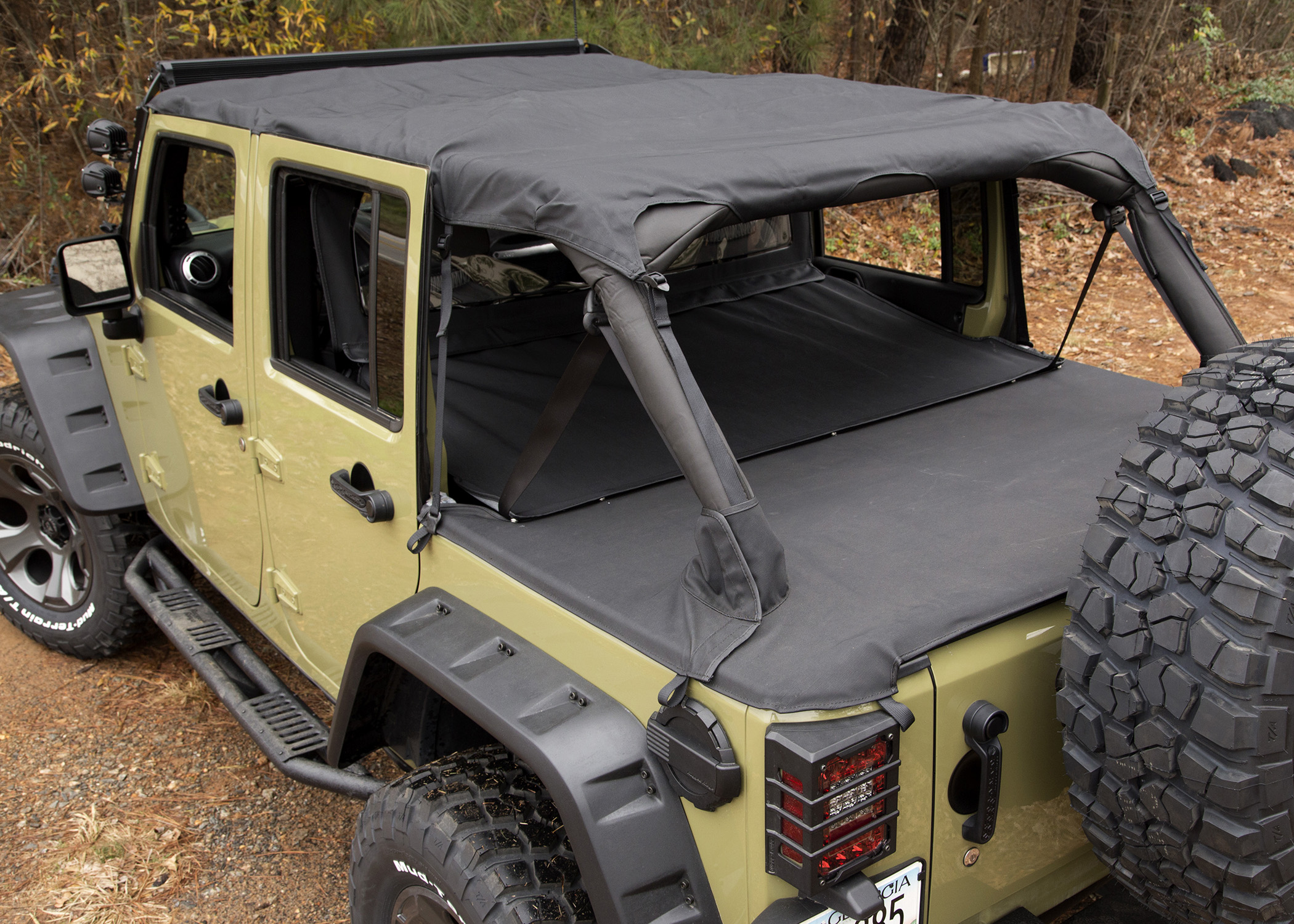 Montana Pocket Island Topper, Black Diamond; 10-18 Wrangler JK, 4 Door-13622.35