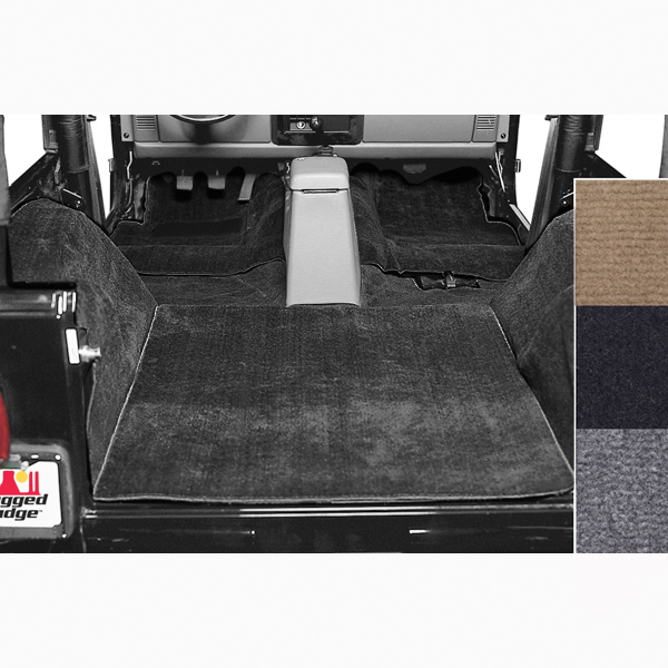 Deluxe Carpet Kit, Black; 76-95 Jeep CJ/Wrangler YJ-13690.01