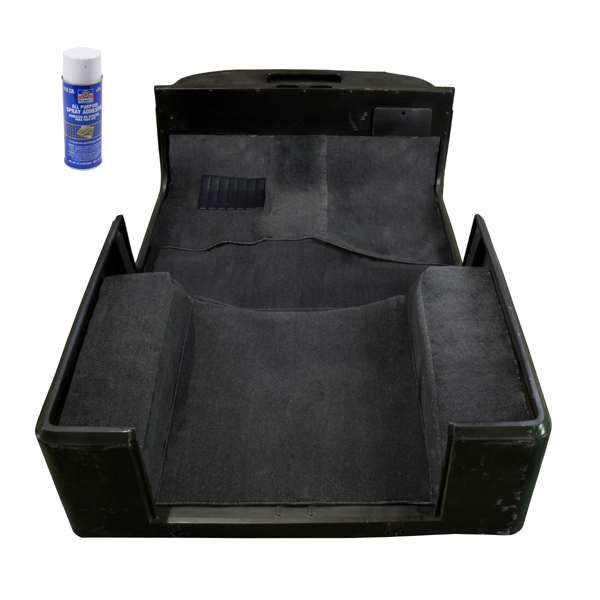 Deluxe Carpet Kit with Adhesive, Gray; 76-95 Jeep CJ/Wrangler YJ-13695.09