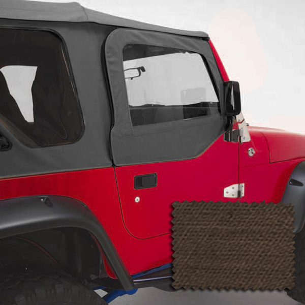 Upper Soft Door Kit, Khaki Denim; 97-06 Jeep Wrangler TJ-13714.36