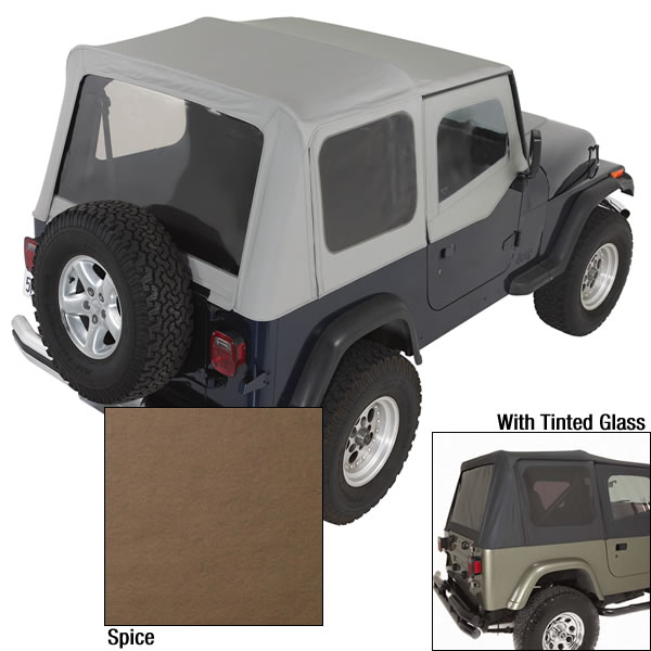 XHD Soft Top, Spice, Tinted Windows; 88-95 Jeep Wrangler YJ-13722.37
